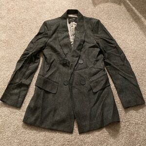 Massimo Dutti Charcoal Women's Blazer